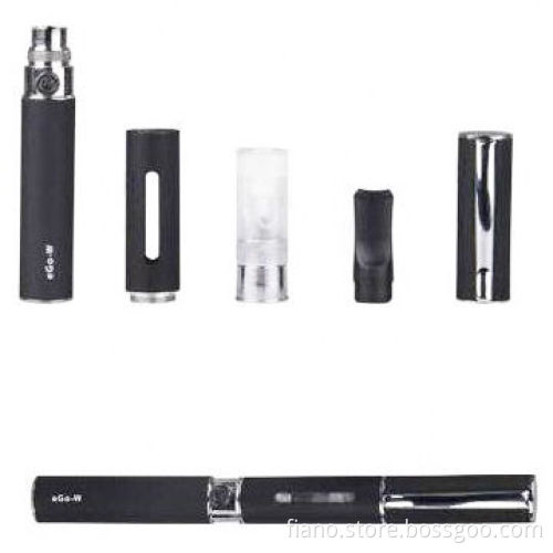 Mini eGo-W E-cigarettes, Round Head/Flat End with 350mAh Battery Capacity